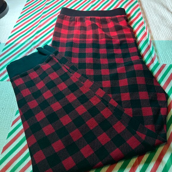 Women's Midnight Carole Hochman Red & Black 2 pc Pajama Set Size xl NWOT - Picture 4 of 7